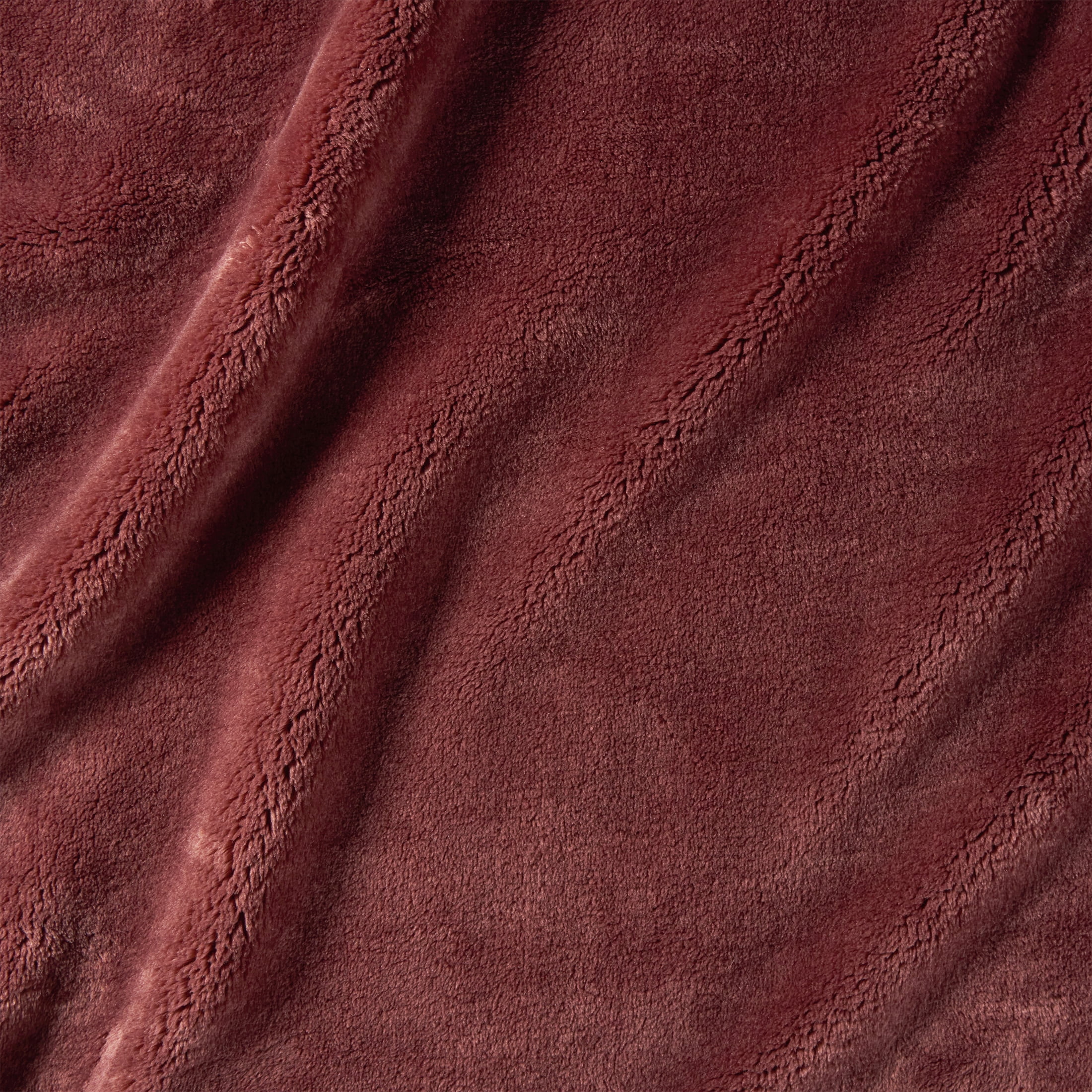Better Homes & Gardens Solid Velvet Plush Oversized Couch Throw Blanket, Rich Cocoa