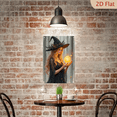 thumbnail image 5 of 1pc Metal Wall Sign, 8x12 Inches, Mystical Blonde Witch with Glowing Magic Orb Decorative Art, Ideal for Halloween, Fantasy Room, Boho Decor, Home, Cafe, Bar, 5 of 7