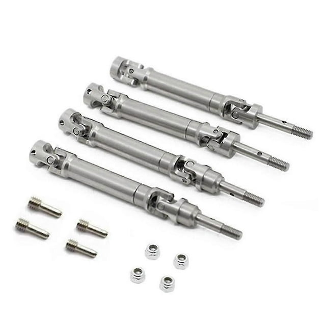 4Pcs Metal Stainless Steel Drive Shaft CVD for 1/10 Slash Stampede VXL 4WD RC Car Upgrade Parts
