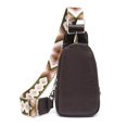 thumbnail image 1 of Bolsa De Hombro Bolsa El pecho de la PU de la moda empaqueta el de la honda de los de Crossbody de Boho del cuero para el viaje del trabajo Tmvgtek Para Estrenar, 1 of 9