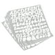 thumbnail image 1 of Calcomanías de letras y números de vinilo autoadhesivo, blancas, 1" 76 por hoja, 8 paquetes, 1 of 5