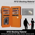 thumbnail image 3 of For Google Pixel 10 / 10 Pro 5G RFID Blocking Wallet Case, Crossbody Purse Phone Case with 9 Card Slots, Zipper Pocket & Detachable Strap,Orange,For Pixel 10 / 10 Pro, 3 of 9
