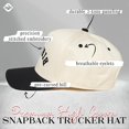 thumbnail image 3 of BRIDES Upside Down Hat, Funny Bachelorette Trucker Cap, Embroidered Bride Gift for Wedding Party, Retro Snapback Hat for Bridal Shower or Girls Trip, 3 of 5