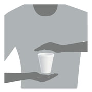 Dart Foam Drink Cups, 12 oz, Squat, White, 1,000/Carton