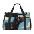 thumbnail image 1 of Balery Whimsical Cartoon Cow Bolsa de Gimnasio para Mujeres, Bolsa de Viaje con Bolsillo Húmedo, Bolsa de Fin de Semana para Mujeres, Bolsa de Viaje Resistente al Agua, 1 of 7