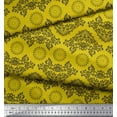 thumbnail image 3 of Soimoi Velvet Fabric Floral & Damask Ethnic Print Fabric by Yard 58 Inch Wide, 3 of 3