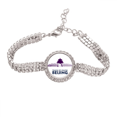 thumbnail image 1 of Beijing - China. Pulsera de tobillera de cadena de tenis, joyería de diamantes, 1 of 3