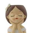 thumbnail image 6 of Fancyes Cute Girl Flower Pot Flower Holder Desktop Ornament Container Decorative Planter Resin Vase for Office Farmhouse Bedroom Cafe D, 6 of 8