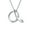 Silver-N, variant on Bling Jewelry Womens A Script Letter Initial Pendant Necklace Silver 18 Inch