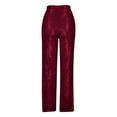 thumbnail image 5 of FAIWAD Women Sequin Pants High Elastic Waist Wide Straight Palazzo Pants for Party Clubwear, 5 of 6