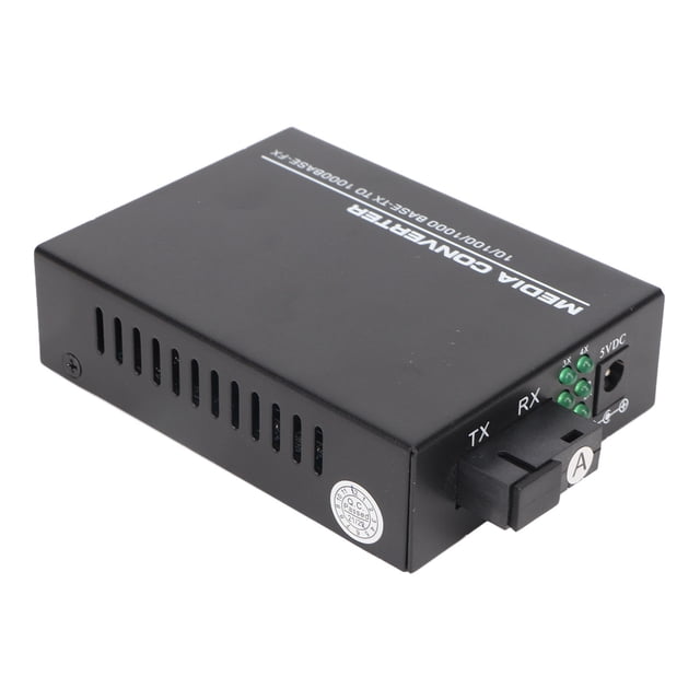 Convertisseur de Média Ethernet Monomode, 10/100/1000M, Convertisseur de Média Ethernet Compact, Extension de 25 Km, Plug and Play, Port RJ45, Indicateurs LED