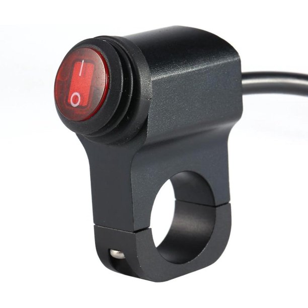 12v 2a motocicleta moto impermeable luz suspensión faro antiniebla punto encendido apagado (negro) Rojo Verde Cocina, Decoración y Otros