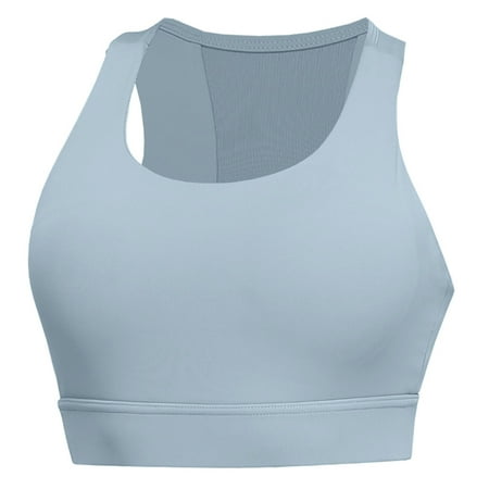 EDHITNR Womens Sports Bras Under $15 Women s Sports Bras  Women s Sports Bra Fitness Running Shockproof Yoga Tank Top Front Zipper No Steel Comfortable Sports Bra