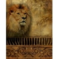 thumbnail image 2 of Pinto, Patricia 12x14 Black Ornate Wood Framed with Double Matting Museum Art Print Titled - Elegant Safari IV, 2 of 4