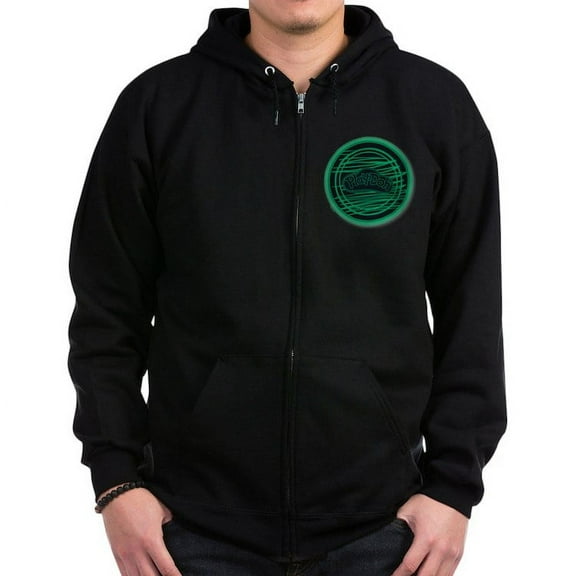 CafePress - Play Doh Logo Green Sweatshirt - Zip Hoodie, Classic Hooded Sweatshirt with Metal Zipper