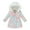 A-Multicolor, variant on Girl's Winter Coat Parkas Warm Hooded Puffer Jacket Long Tuni Quilted Jacket With Faux Fur Hood E-Pink
