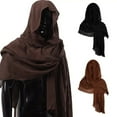 thumbnail image 2 of Medieval Knight Shawl Cloak Costume Renaissance Half Shoulder Cape Scarf Dress-Up Halloween Cosplay Prop Accessory, 2 of 8