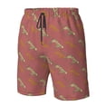 thumbnail image 2 of Yiaed Leopard Print Print Men's Swim Trunks with Lining Quick Dry Sports Shorts Beach Shorts Boardshorts-Medium, 2 of 5