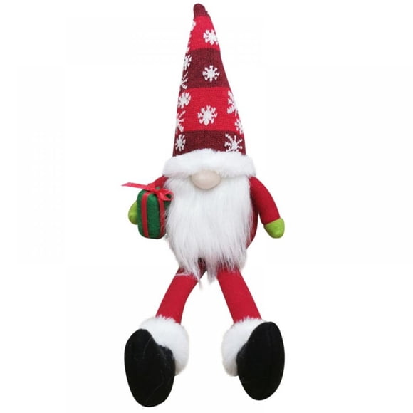 Décorations de Noël Décoration Maison, Ornements de Noël Peluche Long Chapeau Figurine Homme de la Forêt Père Noël Poupée Sans Visage Cadeaux