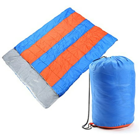 Outdoor Double Sleeping Bag, Lightweight Portable Sleeping Bag Thermal Winter 78.7x59.1 inch for Camping, Backpacking,