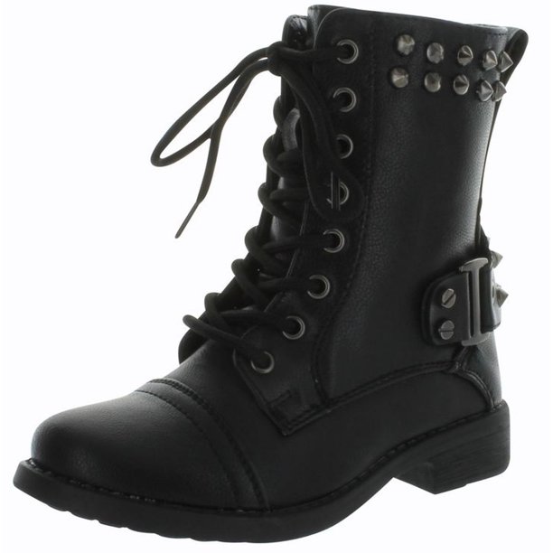 andrea studded combat boot