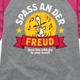 thumbnail image 3 of Peanuts - Snoopy Spass An Der Freud - Toddler & Youth Girls Raglan Graphic T-Shirt, 3 of 6