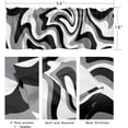 thumbnail image 5 of Black White Grey Valances Curtain for Windows Short Kitchen Curtains, Modern Abstract Fluid Geometric Art Rod Pocket Window Valance Curtains Drapes for Bedroom Cafe Living Room 54"x18", 5 of 6
