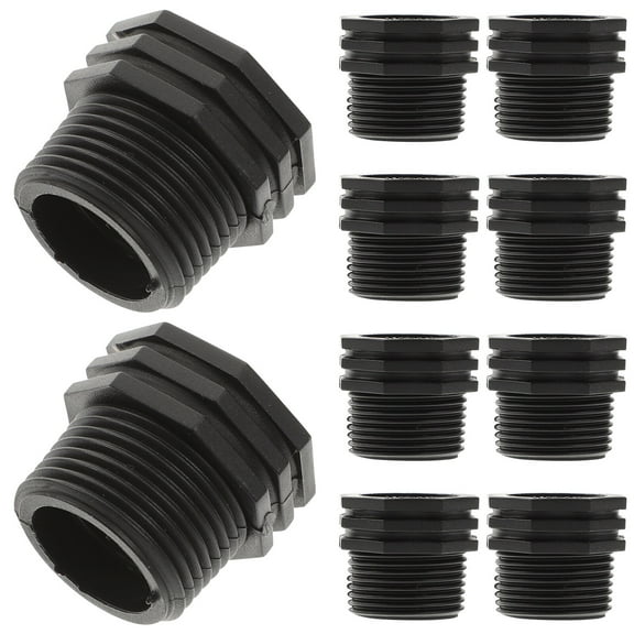 10pcs Thru-bulk Fitting Bulkhead Fitting 3/4 to 1/2 Inch Tank Connector
