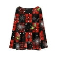 thumbnail image 4 of Dressy Christmas Tops for Ladies Loose Soft Long Sleeve Tops Watermelon Red XL, 4 of 4