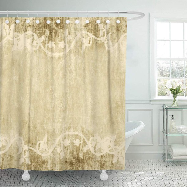 KSADK Beige Grapevine Vines on Vintage Brown Border Fall Ivy Floral