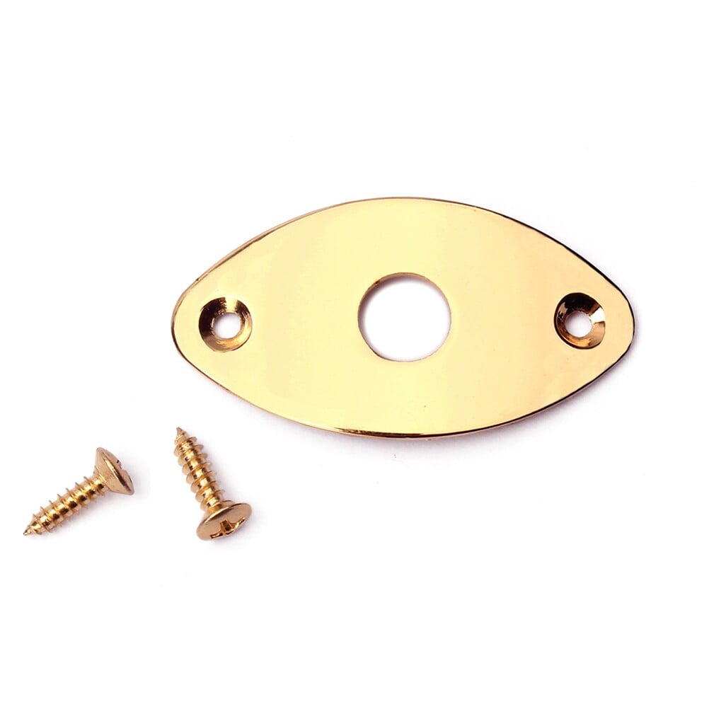 Oval Guitar Jack Plate Guitar Pickup Output Input Jack Socket Plate