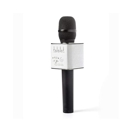Q9 Wireless Bluetooth Microphone Handheld Portable Karaoke USB Mic Speaker  Mini Home Outdoor KTV Super bass