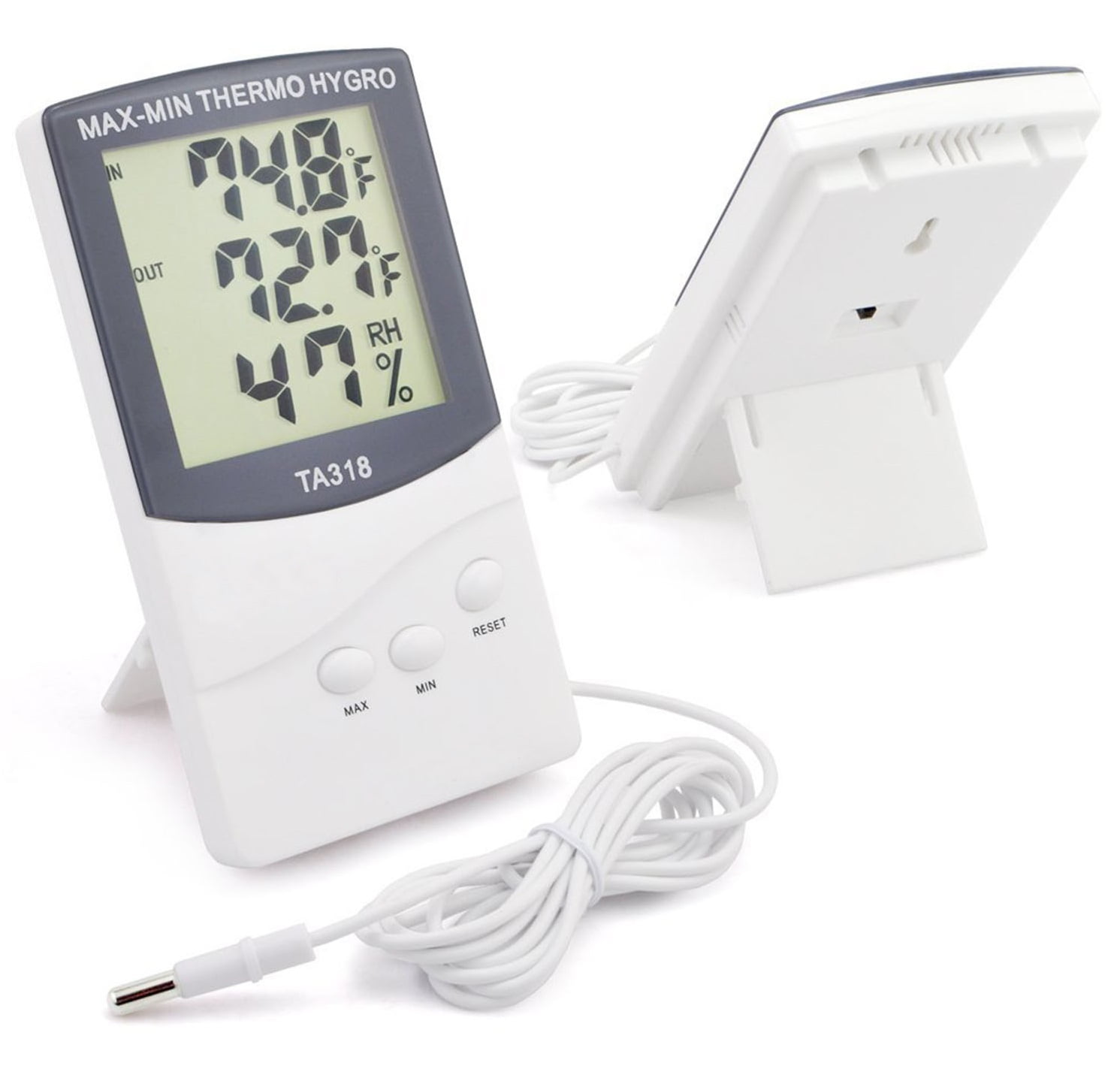 Humidity Measurement Britta Products Technoline Window Thermometer and Hygrometer Suction Attached