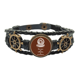 thumbnail image 1 of Dolores fuente restricción la cultura oriental Pulsera marina tejida en cuero, 1 of 4