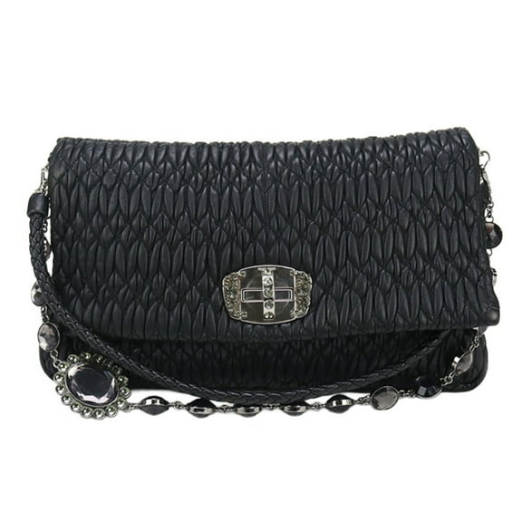 Pre-Owned Miu Miu MIU Matelasse Shoulder Bag MI87645 Women's Black (Good)