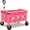 Light Pink, variant on Wagon Cart with Wheels with 220LBS Capacity,Heavy Duty Wagon Carts Foldable,Lightweight Utility Portable Cart for Grocery, Shopping, Garden, Camping. Pink