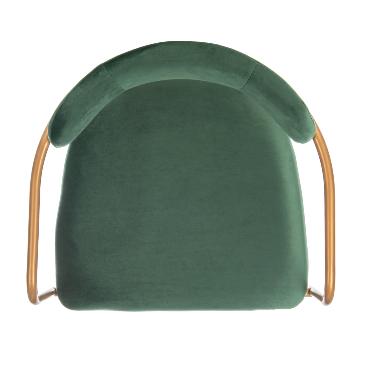 SAFAVIEH Camille Modern Solid Side Chair, Malachite Green/Gold, Set of 2