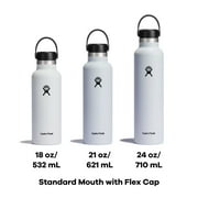 New Hydro Flask Standard Mouth 21 oz Blue Stainless Steel Water Bottle with Flex Cap