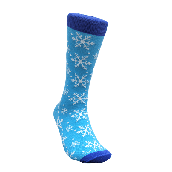 Winter Snowflake Pattern Socks from the Sock Panda (Adult Large - Men's Shoe Sizes 8-12)
