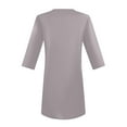 thumbnail image 7 of Endives Women's Long Sleeve T-shirt Tunics Tops Summer V Neck Tshirts With Pockets Long Blouses, 7 of 7