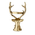 thumbnail image 5 of Cast Aluminum Stag Pillar Candle Holder, Gold, 11", by My Texas House, 5 of 6