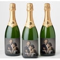 thumbnail image 4 of Personaliza tus fotos LOGO pegatina botella de champán, etiqueta botella de vino, nombre personalizado Cumpleaños bautismo animal bosque profundo, 4 of 5