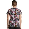thumbnail image 3 of Dickies EDS Medical Scrubs Top for Women V-Neck DK709, XS, Boho Botanicals, 3 of 5