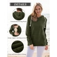 thumbnail image 3 of Women's Maternity Nursing Tops Hoodie Fleece Breastfeeding Shirts Clothes, 3 of 4