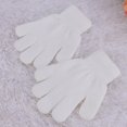 thumbnail image 4 of 4 pares de guantes de punto unisex modelos de otoño invierno guantes cálidos de cinco dedos de color sólido (rojo azul blanco negro), 4 of 5