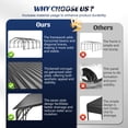 thumbnail image 4 of 20'x20' Galvanized Steel Carport Canopy, Heavy Duty Triangle Reinforced Frame, UV-Proof Waterproof Roof, Large Capacity for Car, SUV, Boat, Tractor, 4 of 10