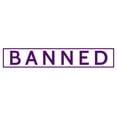 thumbnail image 1 of Printtoo Banned Self Inking Rubber Stamp Pre-Inked Office Stamp- Home Office Business Stationery, Purple- 42 x 9 mm, 1 of 7