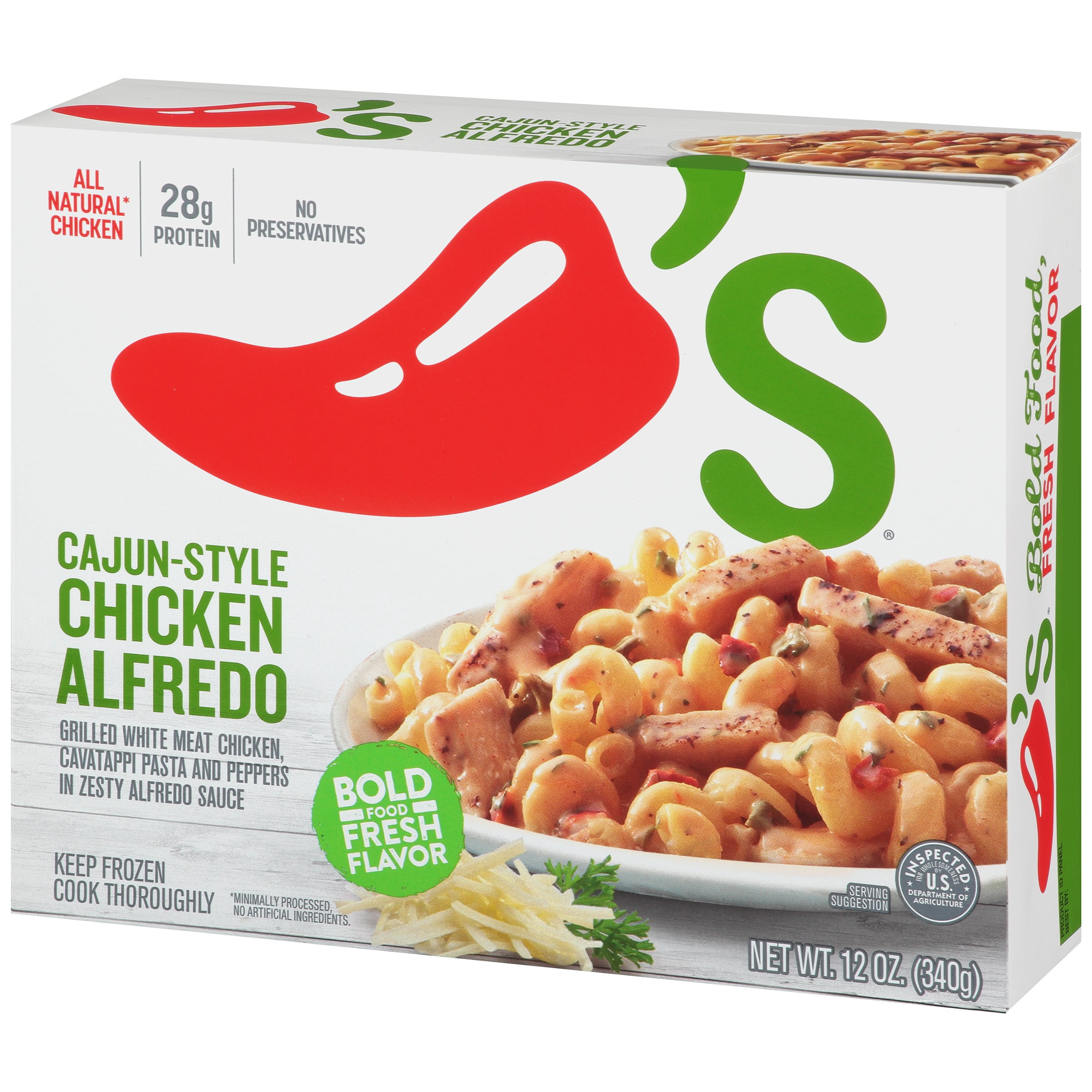 Chili S Cajun Style Chicken Alfredo 12 Oz Box Walmart Com Walmart Com