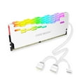 thumbnail image 2 of Bearachild Memory Radiator RGB RAM Heatsink Multi-interface Vest Lighting Easy to Cooling Install Decor for Computer Accessory Estaciones de acoplamiento para portátiles Blanco, 2 of 6