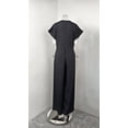 thumbnail image 6 of EASYBRA Womens V Neck Short Sleeve Wide Leg Jumpsuit Elegant Loose High Waist Office Casual Outfit, 6 of 10